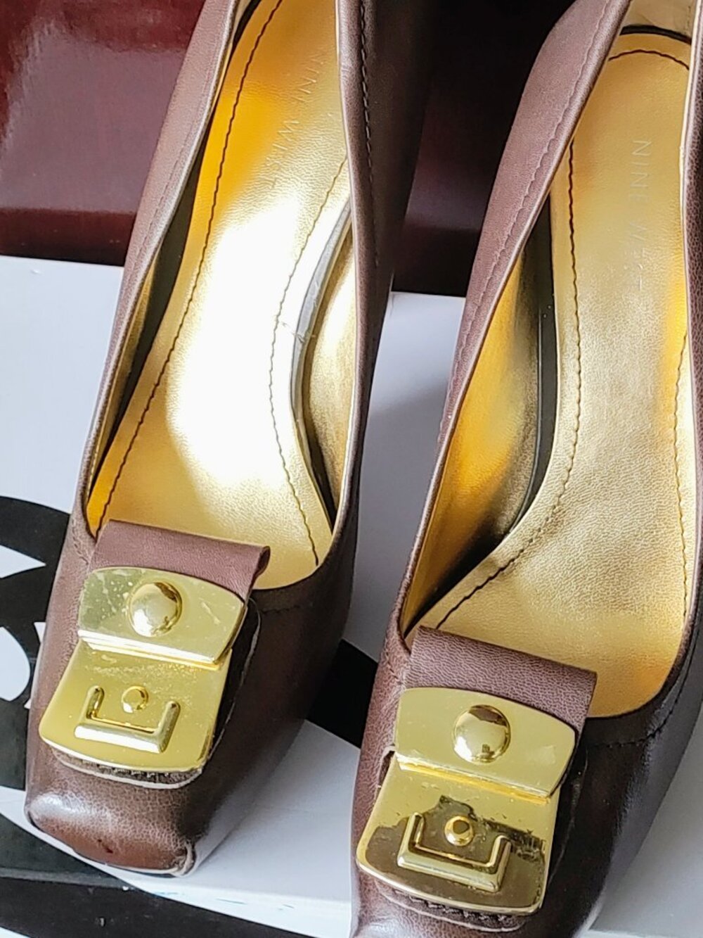 ✨ Nine West “Wheels Up” Platform Pumps – LUXE Taupe GREY! ✨